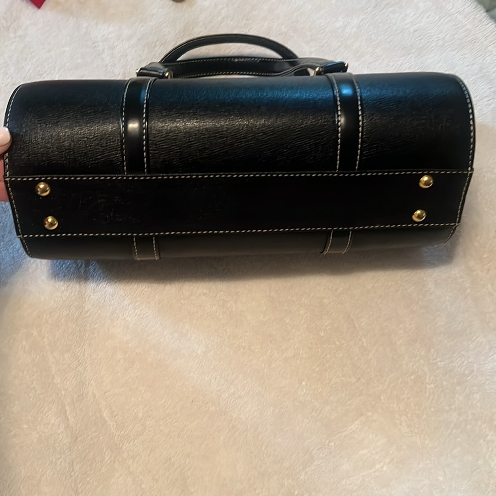 Burberry Black Leather Saffiano Shoulder Bag - Picture 7 of 7